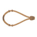Braided Rawhide Bosals, Tan/Black, 1/4-inch
