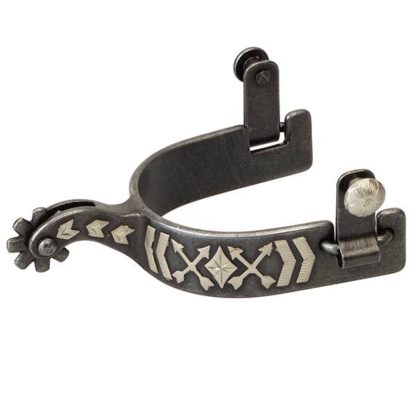 Mens Spur with Arrow Crossing Design