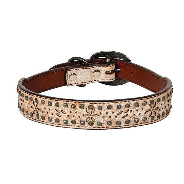 Snow Star Leather Collar