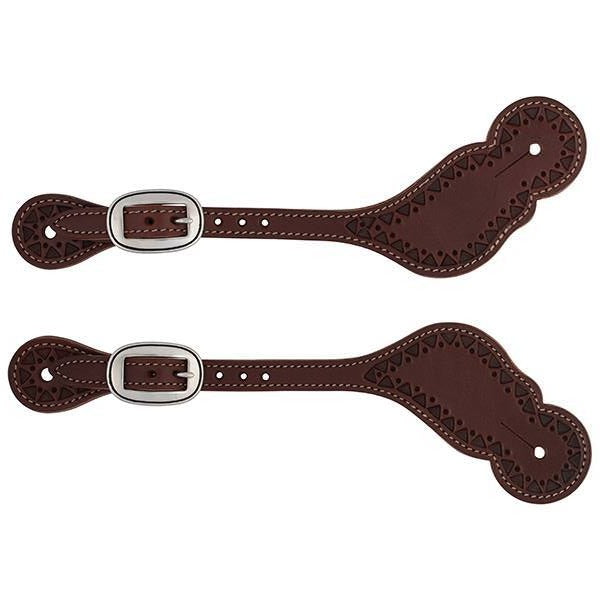 Synergy® Hand Tooled Mayan Spur Straps with Designer