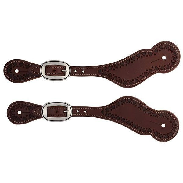 Synergy® Hand Tooled Mayan Spur Straps with Designer