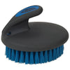 Palm Held Face Brush with Soft Bristles, French Blue/Gray