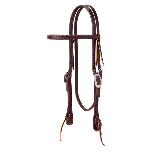 Synergy® Burgundy Latigo Leather Performance Headstall