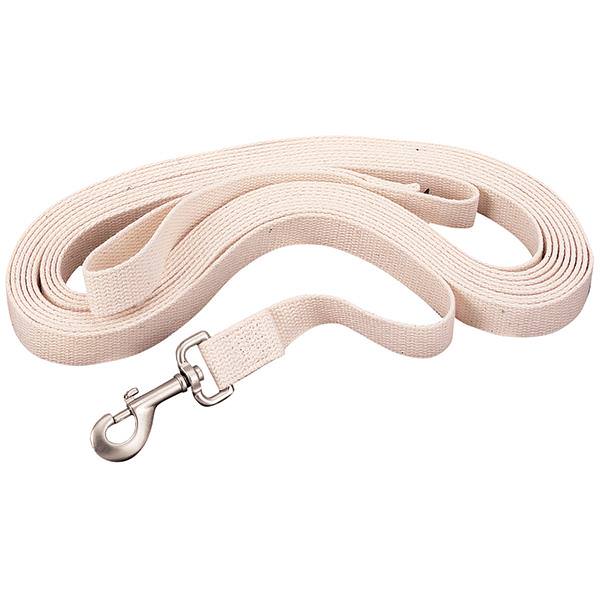 Flat Cotton Lunge Line, 1" x 25 with Snap