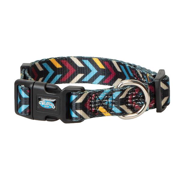 Patterned Adjustable Snap-N-Go Dog Collar, Insignia