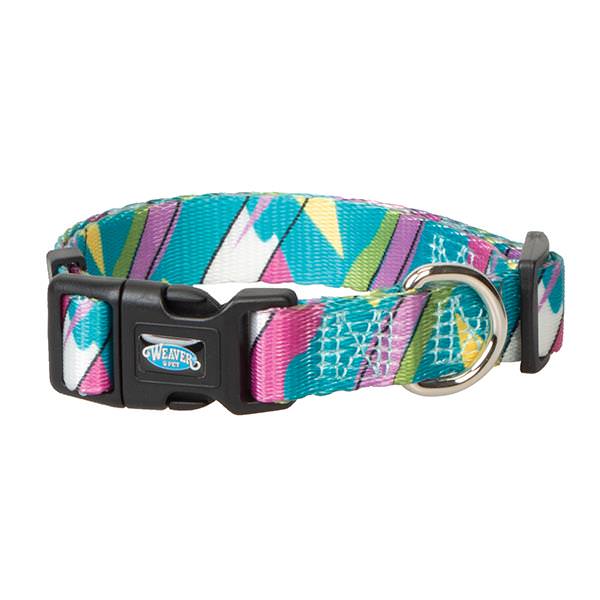 Patterned Adjustable Snap-N-Go Dog Collar, Pop Art