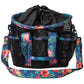 Mesh Grooming Bag, Floral Watercolor/Black