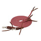 Pima Cotton Split Reins, 1/2" x 8, Strawberry/Charcoal