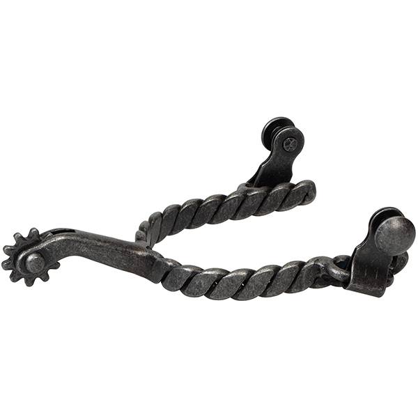 Ladies Twisted Roping Spur, Black