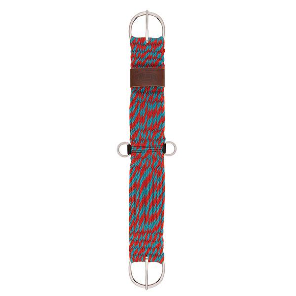 100% Mohair 27-Strand Straight Cinch, 26", Red/Turquoise