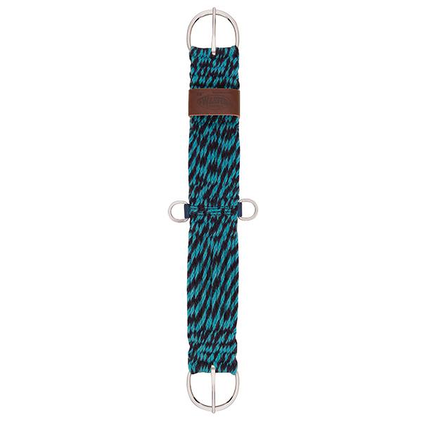 100% Mohair 27-Strand Straight Cinch, 26", Navy/Turquoise