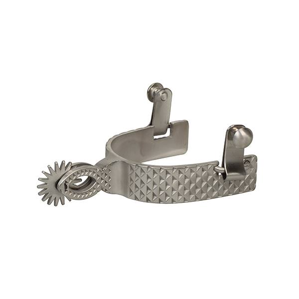 Rasp Chihuahua Spur, Mens, Brushed Stainless Steel