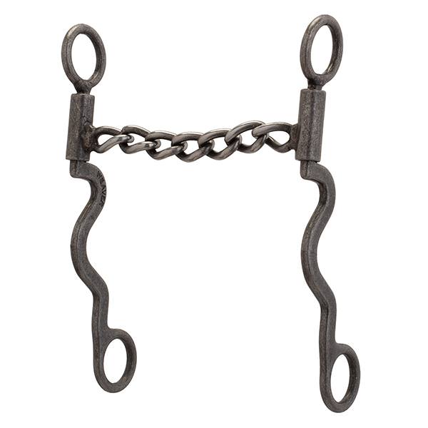 Pro Series Long 8-1/4" Cheek Horse Bit, Sweet Iron Chain