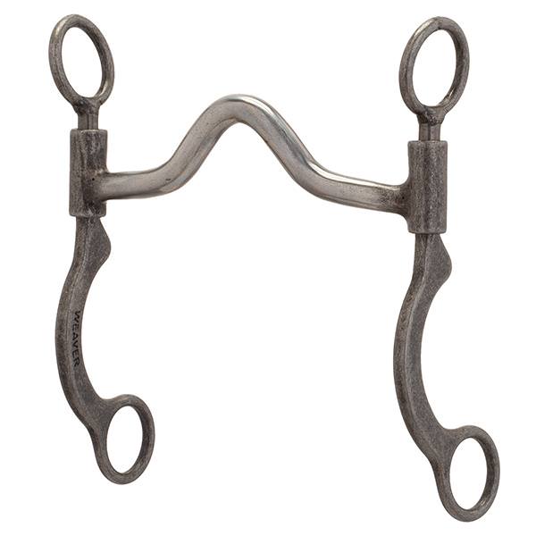 Tough1 2-1/2 in. Shank Sweet Iron Jr. Cow Twisted Wire Snaffle Bit at