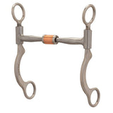 Pro Series Short 6-1/2" Cheek Horse Bit, Sweet Iron Copper Roller