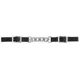 Nylon Curb Strap with 3-1/2" Flat Link Chain