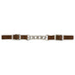 Nylon Curb Strap with 3-1/2" Flat Link Chain