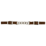 Nylon Curb Strap with 3-1/2" Flat Link Chain