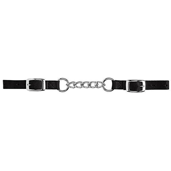 Heavy-Duty Nylon Curb Strap with 4-1/2" Single Link Chain