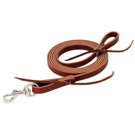 Latigo Leather Flat Roper Rein, 5/8" x 8